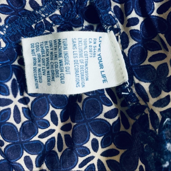 AMERICAN 🦅 OUTFITTERS boho purple and beige cotton top size 6 - Picture 4 of 11